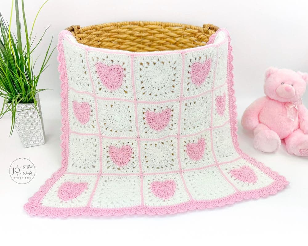 Baby Heart Granny Afghan