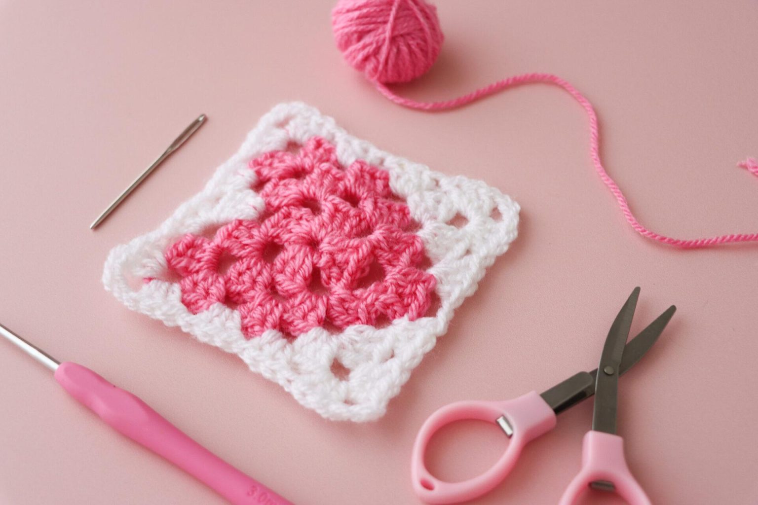 Mini Heart Granny Coaster